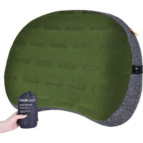 TREKOLOGY Inflatable Camping Pillow - Ultralight Backpacking, Hiking, Beach, Travel, Picnic, and Sleeping Pillow - Compact, Portable, Comfortable Camp Pillow for All Adventures ALUFT Plus SE