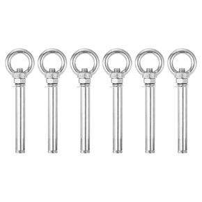 uxcell Ring Lifting Expansion Eyebolt, 8pcs M8x60mm 304 Stainless Steel Expansion Screw with Eye Ring for Concrete Brick Wall