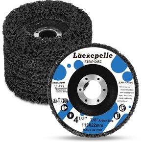 5 x Stripping Wheel for Angle Grinder Strip Disc Paint Stripping Disc Sanding Disc Abrasive Wheels & Discs, Paint Metal Rust Remover Stripper Tool (4-1/2'' x 7/8'')