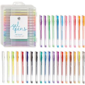 U Brands Metallic Gel Pens, Assorted Colors, 60-Count, (3152U00-06)