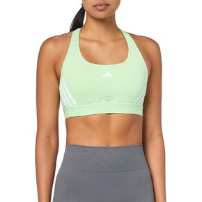 adidas Women's Powerreact Training Medium Support 3-Stripes Bra