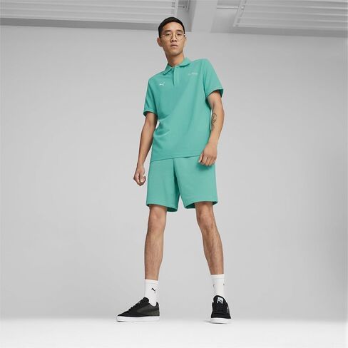 PUMA Men's Standard Mercedes-AMG Petronas Essentials Shorts, Black-SS24 in Saudi Arabia