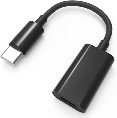 محول USB C ذكر إلى Lightning Female 2-PACK، محول سماعة رأس USB C إلى Lightning للصوت متوافق مع سلسلة iPhone 15 وiPad Pro وMacBook Pro وغيرها، كما يدعم الشحن والبيانات. in Saudi Arabia