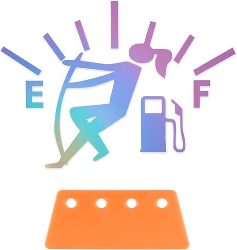 ملحقات خارجية لملصقات السيارات المضحكة من SINGARO، ملصق عالي استهلاك الغاز، ملصقات عالمية لمقياس الوقود، مناسبة للسيارات والشاحنات والدراجات النارية وسيارات الدفع الرباعي in Kuwait