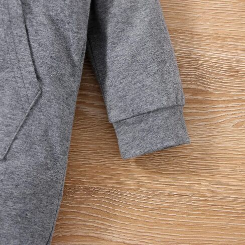 LUZOZEZO Infant Newborn Baby Boys Girls Dinosaur Shark Long Sleeve Hoodie Romper Onesies Jumpsuit Outfits in Kuwait