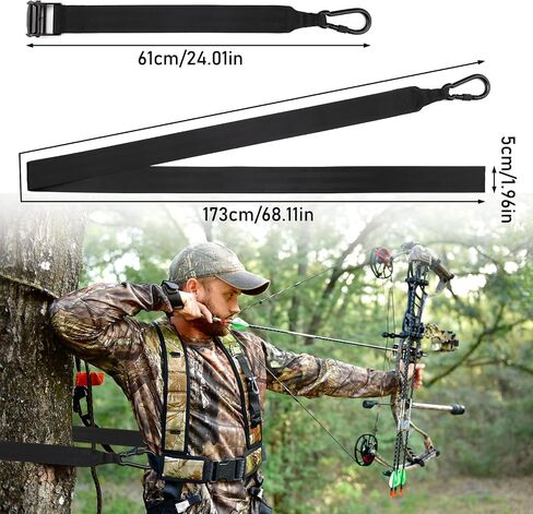 TOBWOLF Treestand Retractable Bow Hoist, 33FT Bow & Gear Hoist for Hunting, 4MM Thickened Rope Quick & Easy Treestand Gear Hoist, Bow Hunting Gear Accessories for Hunter Safety Forest Treestand in Saudi Arabia