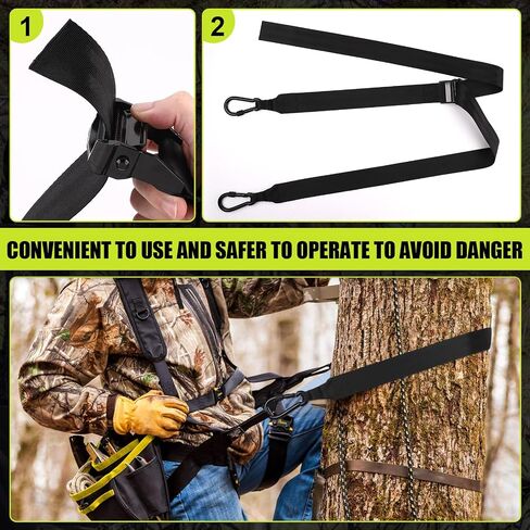 TOBWOLF Treestand Retractable Bow Hoist, 33FT Bow & Gear Hoist for Hunting, 4MM Thickened Rope Quick & Easy Treestand Gear Hoist, Bow Hunting Gear Accessories for Hunter Safety Forest Treestand in Saudi Arabia