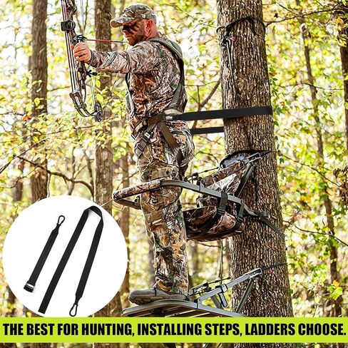 TOBWOLF Treestand Retractable Bow Hoist, 33FT Bow & Gear Hoist for Hunting, 4MM Thickened Rope Quick & Easy Treestand Gear Hoist, Bow Hunting Gear Accessories for Hunter Safety Forest Treestand in Saudi Arabia
