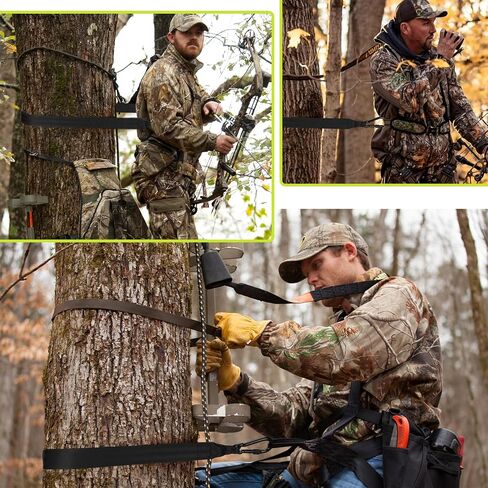TOBWOLF Treestand Retractable Bow Hoist, 33FT Bow & Gear Hoist for Hunting, 4MM Thickened Rope Quick & Easy Treestand Gear Hoist, Bow Hunting Gear Accessories for Hunter Safety Forest Treestand in Saudi Arabia