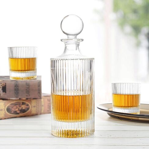 Whiskey Decanter and Glass Stopper 27 oz Square Decanter for Whiskey, Bourbon, Brandy, Liquor, and Rum in Saudi Arabia