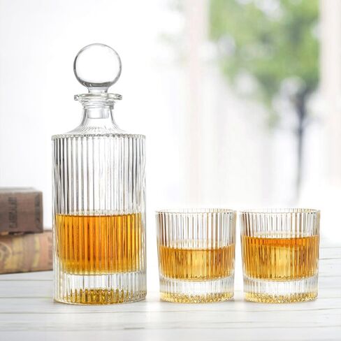 Whiskey Decanter and Glass Stopper 27 oz Square Decanter for Whiskey, Bourbon, Brandy, Liquor, and Rum in Saudi Arabia