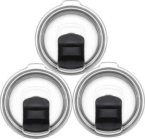 2 Pack 20 oz Tumbler Lid, Replacement Lids Compatible for YETI 20 oz Tumbler, 10/24 oz Mug and 10 oz Lowball, Spill Proof Cup Lids Covers with Magnetic Slider Switch in Saudi Arabia