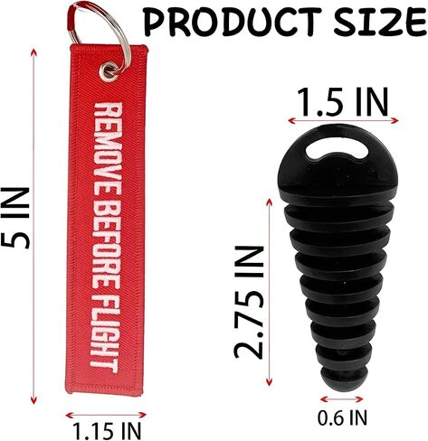 Bittwee 2PCS Motorcycle Muffler Exhaust Wash Plug, Dirt Bike Muffler Exhaust Tail Pipe Air-bleeder Plug, Universal Fit（Red） in Saudi Arabia