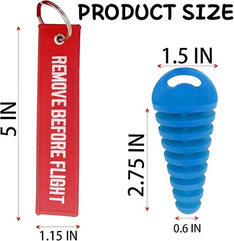 Bittwee 2PCS Motorcycle Muffler Exhaust Wash Plug, Dirt Bike Muffler Exhaust Tail Pipe Air-bleeder Plug, Universal Fit（Red） in Saudi Arabia