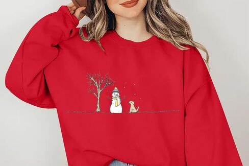 MOUSYA Snowman Sweatshirts for Women Christmas Snowman Sweatshirt Meryy Christmas Pullover Winter Lightweight Top in Saudi Arabia