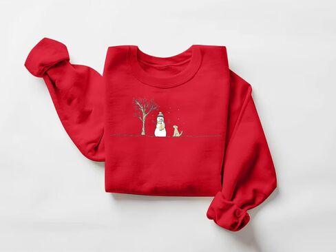 MOUSYA Snowman Sweatshirts for Women Christmas Snowman Sweatshirt Meryy Christmas Pullover Winter Lightweight Top in Saudi Arabia