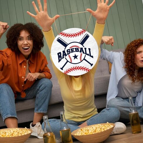 Baseball Signs Wall Decor, Baseball Hanging Sign Decor Farmhouse Sport Wall Decorations Sign for Home, Boys Room, Gift for Men Boy Baseball Player Lover Fans, Hey Batter Batter Swing in Kuwait