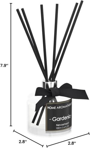 NEVAEHEART Premium Reed Diffuser Set | Citrus Scented Sticks Diffuser | Reed Diffuser for Bedroom Bathroom Living Room | Oil Diffuser & Diffuser Sticks | Beautiful Home Décor Makes a Great Gift in Saudi Arabia