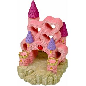 Rosewood Polyresin Castle of Hearts Aquarium Ornament, Large in Kuwait