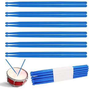 12 pairs Drumsticks, High-Quality 5A Drum Sticks, Non-slip Drumsticks Perfect for Practice, Performance and Relaxation, Available in Vibrant Assorted Pink by KUKLIPJIM