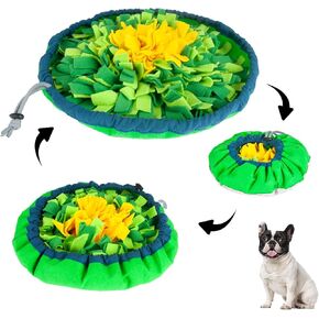 Snuffle Mat for Dogs-Cats-Dog Puzzle Toys, Adjustable Pet Foraging mat for Smell Training, Vivifying Snuffle Mat for Dogs,Dog Digging Toys Encourages Natural Foraging Skills and Mental Stimulation