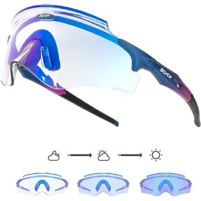 نظارات شمسية لركوب الدراجات فوتوكروميك للرجال والنساء، نظارات شمسية رياضية عالية الدقة لركوب الدراجات الجبلية in Kuwait