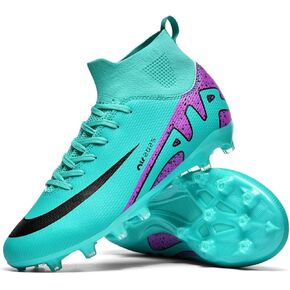 Soccer Cleats for Mens Womens Indoor Soccer Shoes Unisex Baseball Turf Shoes Youth Rugby Shoes Adult AG FG TF Football Boots Wide Training Sneaker