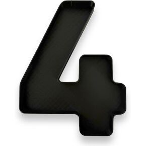 صينية تقديم مكونة من رقمين - أسود، مطبوعة ثلاثية الأبعاد في الولايات المتحدة الأمريكية، مثالية للحفلات والمناسبات، مادة PLA المتينة، قابلة للغسل اليدوي in Kuwait