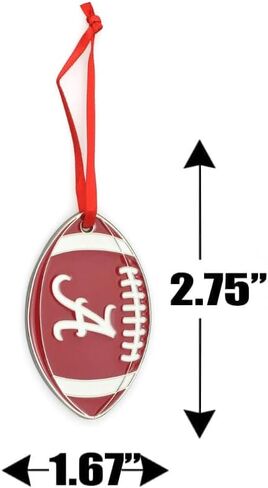 BYU Cougars (جامعة بريجهام يونج) زينة عيد الميلاد لكرة القدم المعدنية in Saudi Arabia