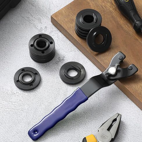 Hicarer 25 Pcs Angle Grinder Nut Angle Grinder Wrench Kit 5/8"-11 Flange Metal Lock Nut Wrench Compatible with Dewalt Makita Bosch Hitachi Metabo in Saudi Arabia