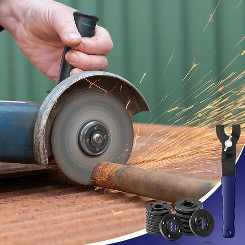 Hicarer 25 Pcs Angle Grinder Nut Angle Grinder Wrench Kit 5/8"-11 Flange Metal Lock Nut Wrench Compatible with Dewalt Makita Bosch Hitachi Metabo in Saudi Arabia