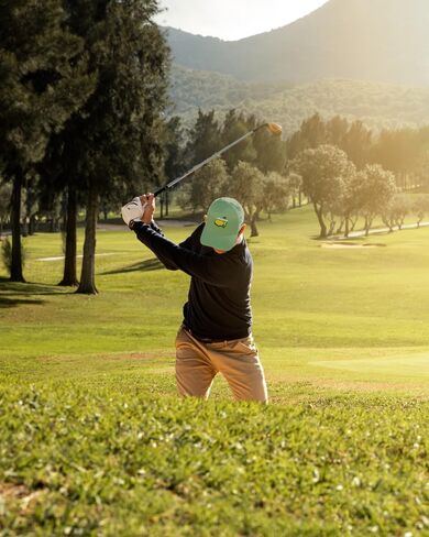 2024 Golf Hat Tournament Hat for Men & Women,Green/Yellow Pattern Outdoor Trucker Caddy Ball Cap,Compatible with Golf Merchandise Apparel (White) in Saudi Arabia