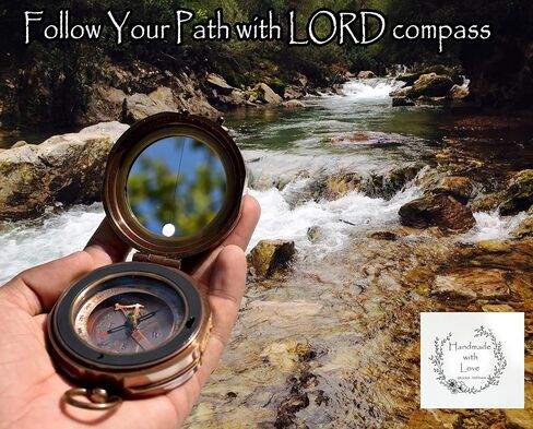 Trust in The Lord-Proverbs 3: 5-6 verse Engraved Sundial Clock in Box Sun Clock Ship Replica Watch, Sundial Compass, Gift Compass, 2024 Graduation Gifts- Baptism Gifts Compass for Women Mens Boy Girls in Kuwait