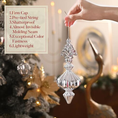Valery Madelyn Christmas Tree Ornaments Set, 80ct White and Gold Shatterproof Christmas Tree Decorations Bulk, Luxury Hanging Ball Ornaments for Xmas Trees Holiday Decor in Saudi Arabia