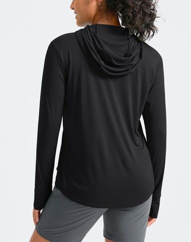 Pudolla Women's Sun Protection Shirt UPF 50+ Long Sleeve Lightweight UV Hoodie for Women Hiking Outdoor Fishing Summer in Saudi Arabia