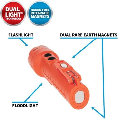 Nightstick NSP-2422B Dual-Light with Dual Magnet, Multi-Purpose , Black in Saudi Arabia