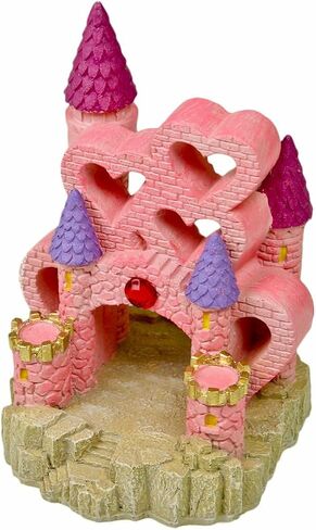 Blue Ribbon EE-145 Heart Castle Exotic Environments Aquarium Ornament, Large in Saudi Arabia