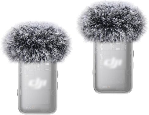 واقي رياح ميكروفون لـ DJI MIC 2، غطاء رياح فروي لميكروفون OSMO POCKET 3 in Saudi Arabia