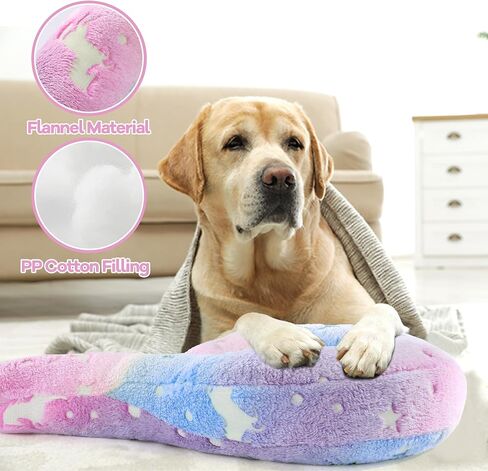 Glow-in-The-Dark Dog Pillow,Question Mark Dog Calming Pillow for Anxiety Relief,Machine Washable Dog & Cat Pillow Training Toy for Joint Relief, Better Sleep in Saudi Arabia