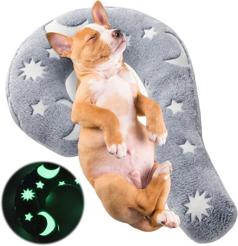 Glow-in-The-Dark Dog Pillow,Question Mark Dog Calming Pillow for Anxiety Relief,Machine Washable Dog & Cat Pillow Training Toy for Joint Relief, Better Sleep in Saudi Arabia
