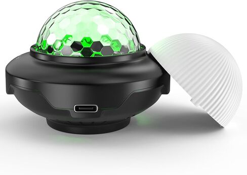 Rechargeable Disco Ball, Party Lights Night Light 2 in 1 RGB Dj Lighting Strobe Lamp with Sound Activated 6 Modes for Home Room Dance Parties Birthday Halloween Christmas Decorations in Saudi Arabia
