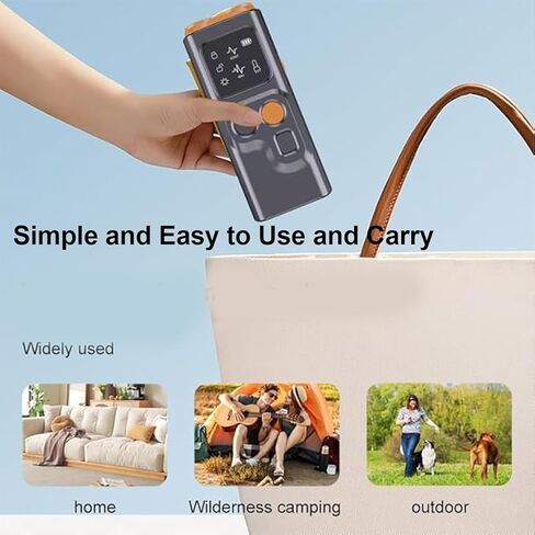 2024release Dog Bark Deterrent Devices, 5 in 1 Rechargable Ultrasonic Training Tool for Dogs 50FT with High Low Mode,Portable Training Devices Safe for Indoor Outdoor (Black) in Saudi Arabia