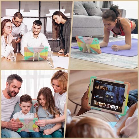 حافظة لجهاز iPad 9th/8th/7th من الجيل 10.2 بوصة مع واقي شاشة من الزجاج المقسى، وحزام كتف وحامل قلم رصاص، مقاومة للصدمات لجهاز iPad 10.2 2021/2020/2019 للأطفال in Saudi Arabia