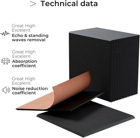 18 Pack White Hexagon Self-Adhesive Acoustic Panels-12"X10"X 0.4" Soundproof Wall Panels, High-Density Sound Absorbing for Studios, Offices, and Home Theaters in Saudi Arabia