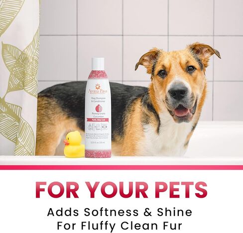 Aroma Paws Dog Shampoo – Cleansing Wash, Conditioning, Moisturizing – Healthy Ingredients – Aromatic Grooming Puppy Shampoo – Tearless Cleaner, Lemongrass Vanilla Bean 13.5 oz in Saudi Arabia