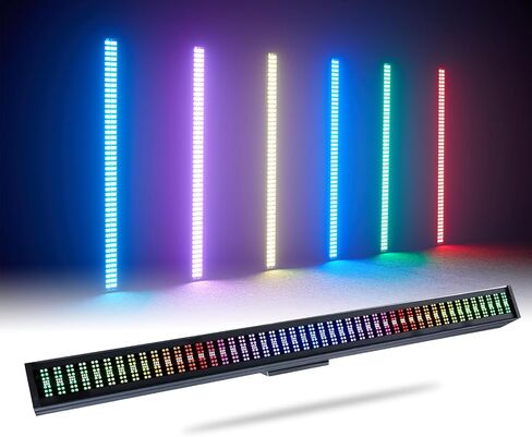 شريط أضواء المسرح 200 وات 576 مصباح LED شريط ضوء DJ ضوء ستروب DMX 512 صوت نشط 96 منطقة RGB + تأثيرات مطاردة بيضاء للحفلات ونادي الديسكو وأحداث الزفاف والكنيسة والأوبرا in Saudi Arabia