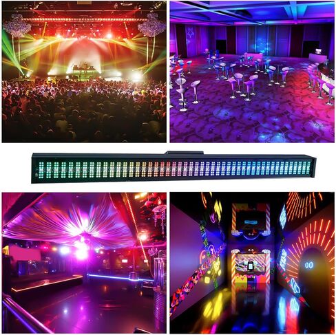 شريط أضواء المسرح 200 وات 576 مصباح LED شريط ضوء DJ ضوء ستروب DMX 512 صوت نشط 96 منطقة RGB + تأثيرات مطاردة بيضاء للحفلات ونادي الديسكو وأحداث الزفاف والكنيسة والأوبرا in Saudi Arabia