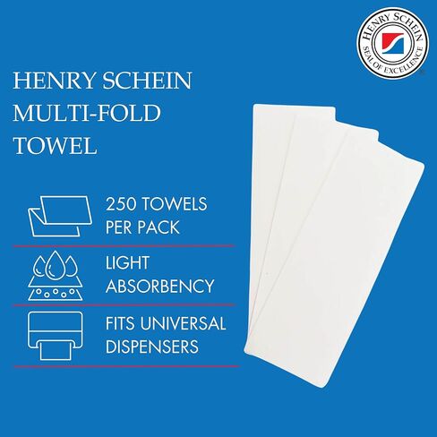 مناشف ورقية متعددة الطي (570-0703) مع جيوب سريعة الامتصاص، 16 عبوة/علبة، 250 منشفة متعددة الطي/عبوة، بيضاء - عبوتين (500 قطعة) in Kuwait