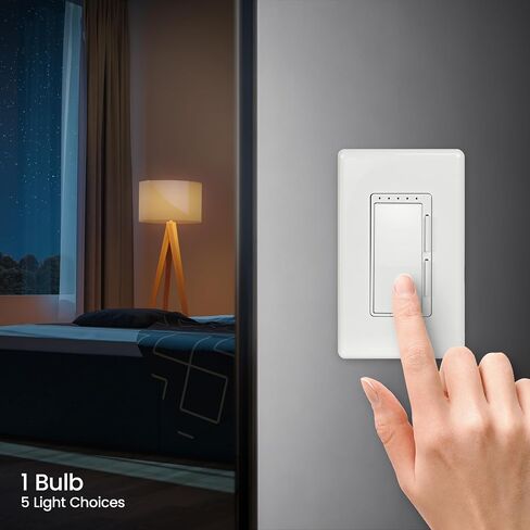 لمبة إضاءة LED A19 كهربائية من Feit، ما يعادل 75 وات، قابلة للتعتيم، يمكن اختيار اللون في 6 اتجاهات، قاعدة متوسطة E26، 90 CRI، 1100 لومن، لمبة قياسية مصنفة رطبة، عمر 22 عامًا، OM75DM/6WYCA/2، عبوتان in Saudi Arabia