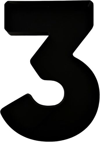 2 Number Serving Tray - Black, 3D Printed in USA, Perfect for Parties and Events, Durable PLA Material, Hand Washable in Saudi Arabia